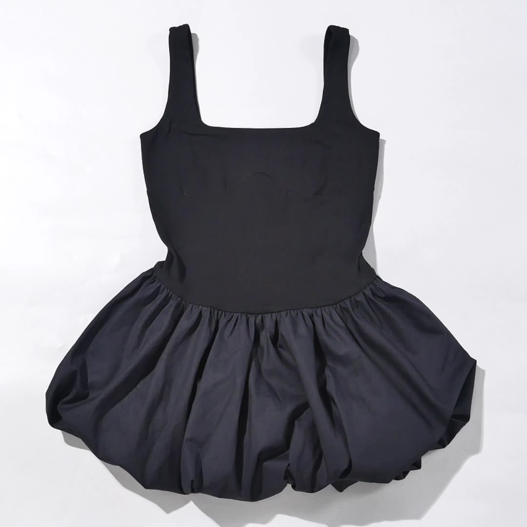 Black bowl short dress