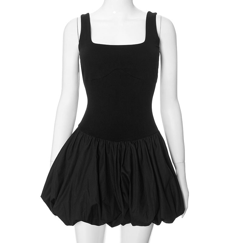 Black bowl short dress