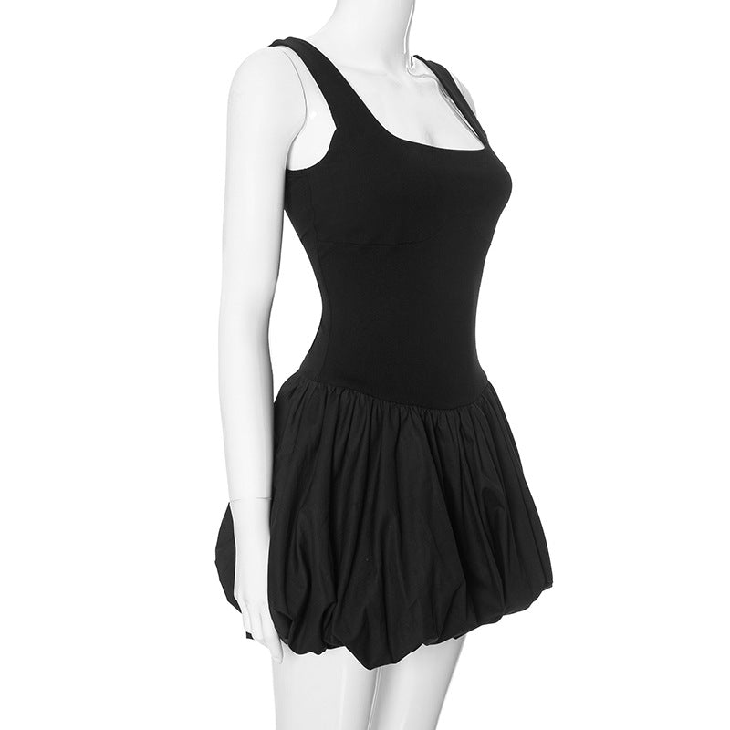 Black bowl short dress
