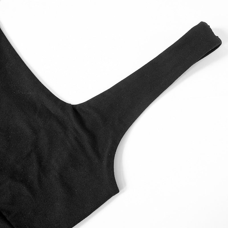 Black bowl short dress