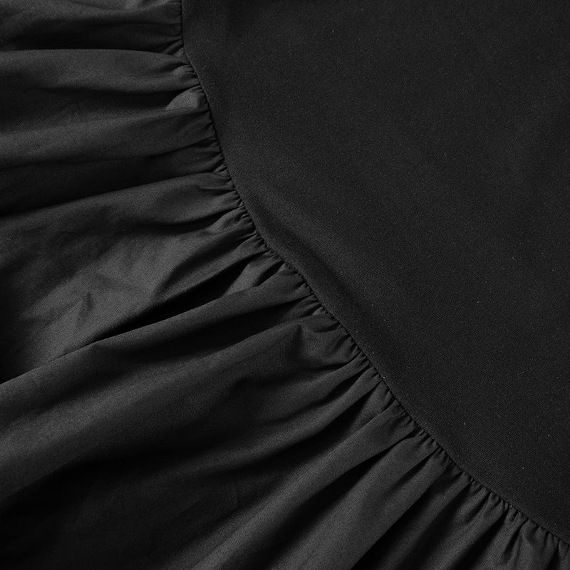 Black bowl short dress