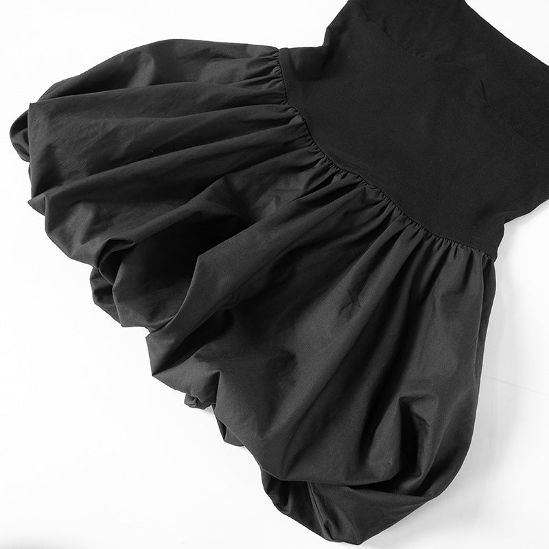 Black bowl short dress