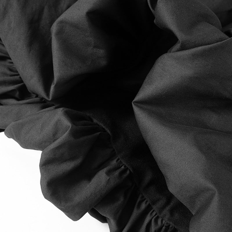 Black bowl short dress