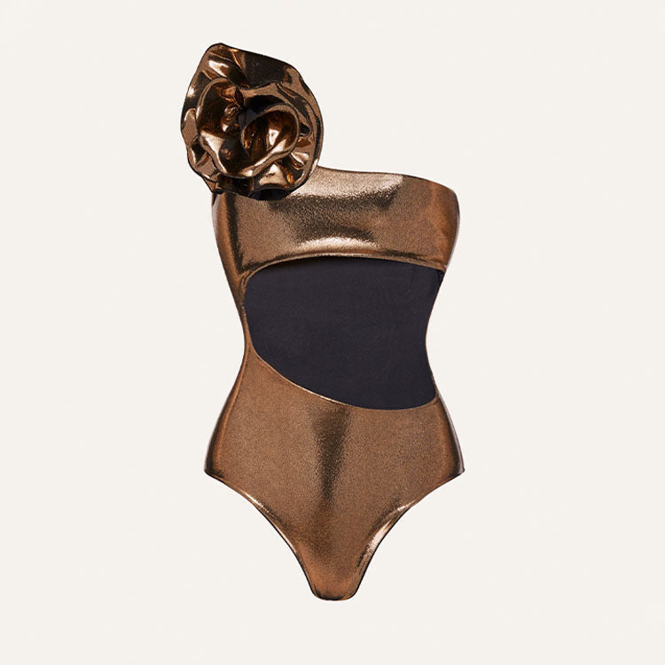 Rose copper swimsuit