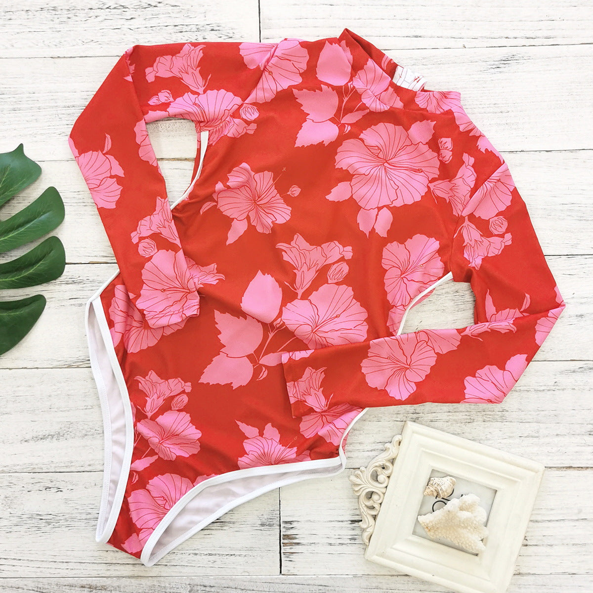 Red Flower Bodysuit