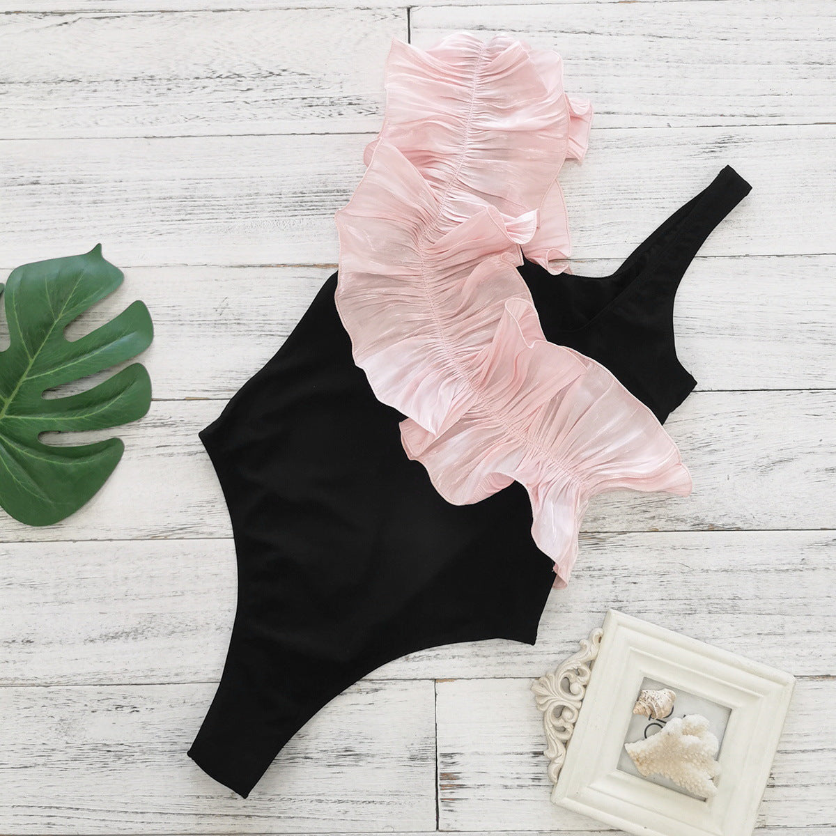 Frill mono bodysuit