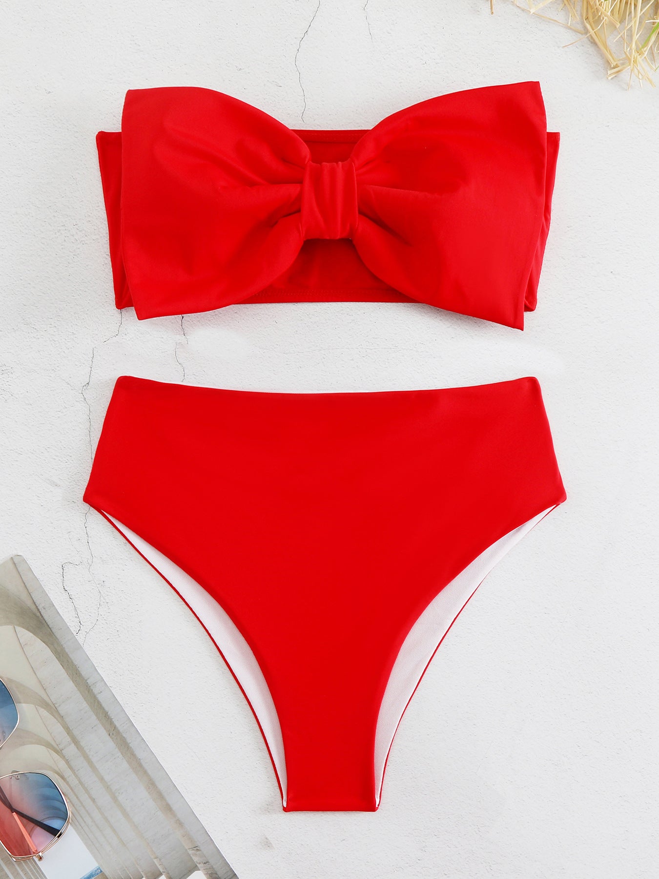 Red bow bikini